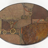 Table basse brutaliste par C. Kneip