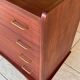 Commode vintage à 4 tiroirs, pieds compas circa 1960s