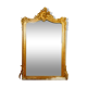 Miroir de style Louis XV doré feuille d'or, XIXe siècle - 142x90
