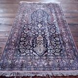 Tapis cachemire soie fait main 155x92cm