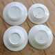 4 mismatched vintage deep plates in blue and white porcelain