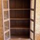Glass cabinet in old teak