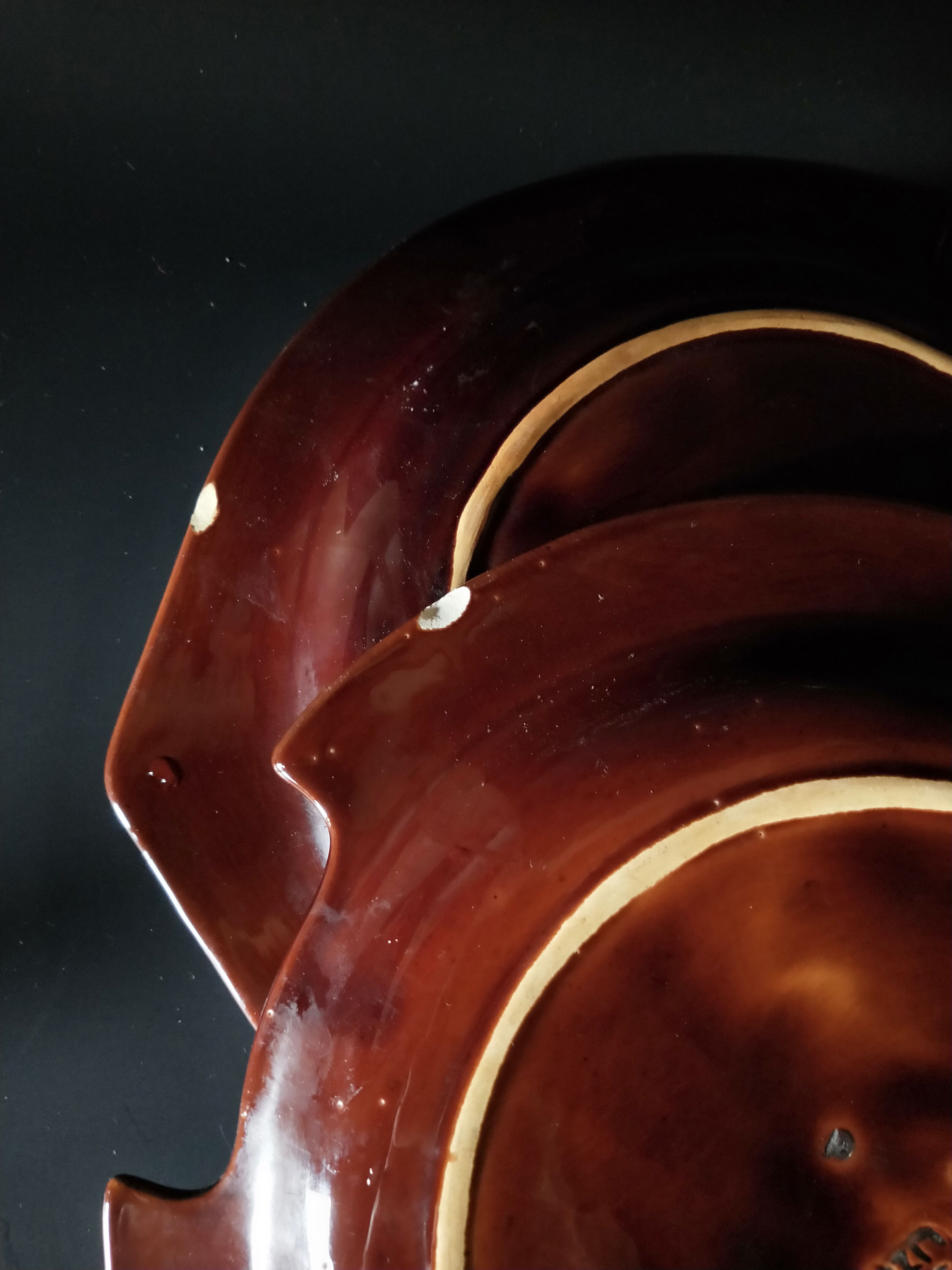 Lot 4 plates lizio fish shape