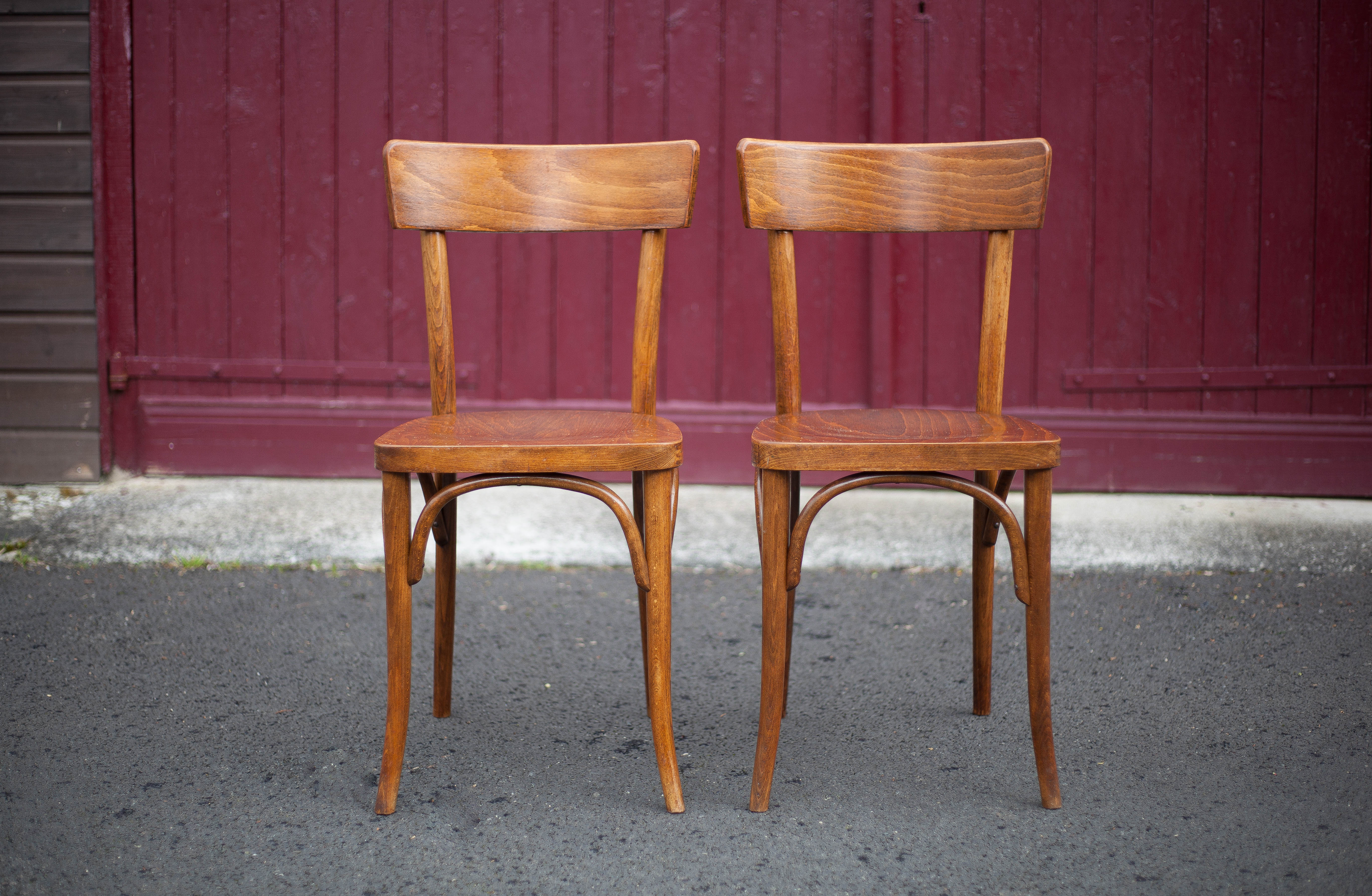 Pair of Thonet bistro chairs