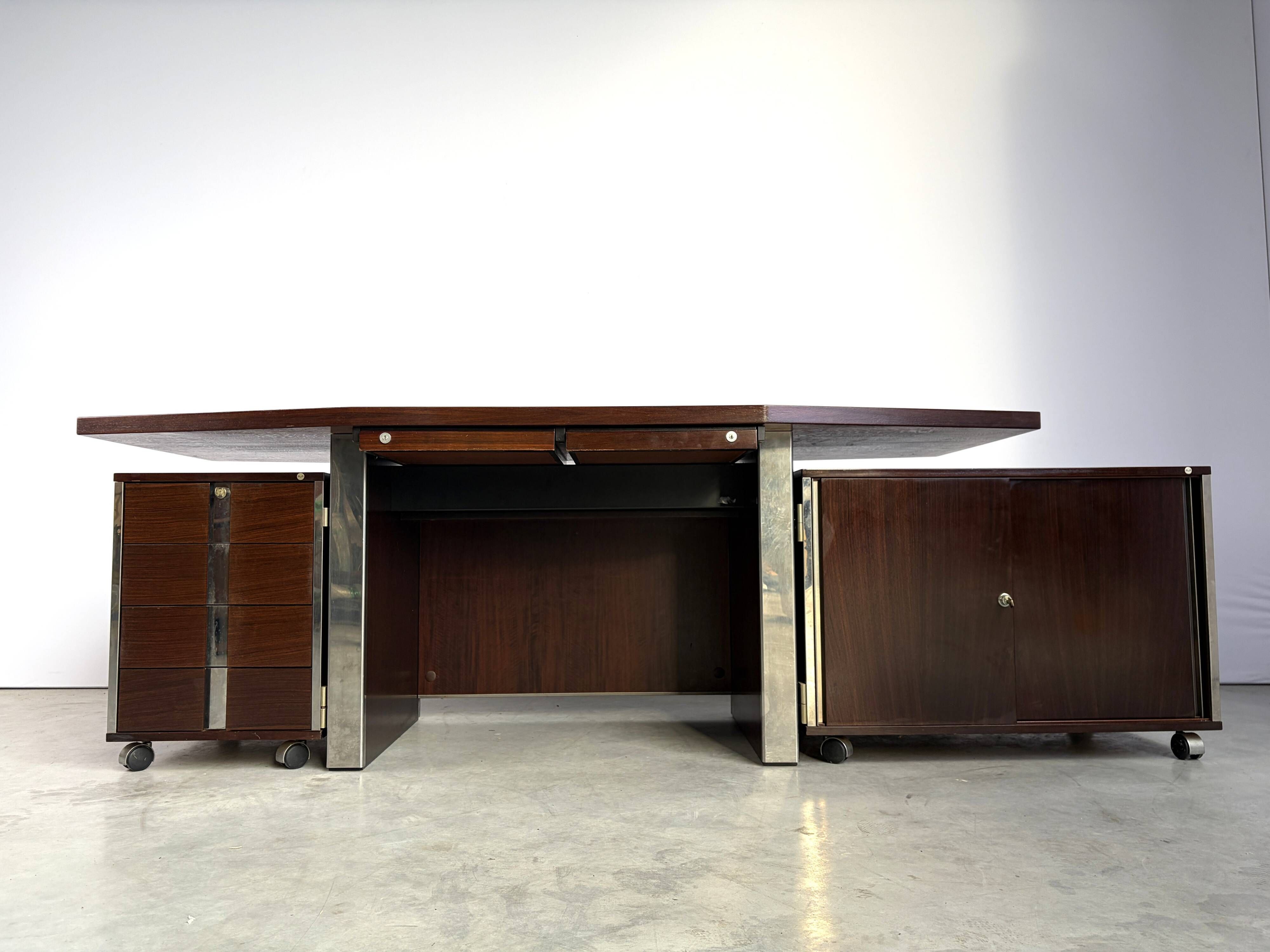 Vintage desk by Ennio Fazioli/Ico Parisi for Mim Italy, 1970s