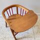 Vintage wooden Baumann baby armchair