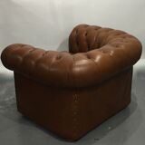 Chesterfield leather armchair