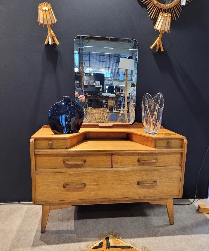Dressing table G Plan 50s in teak-plated wood