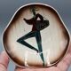 Vintage ceramic bowl from the 50s and 60s drum player