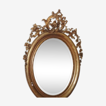 Miroir encadrement doré époque Napoléon III