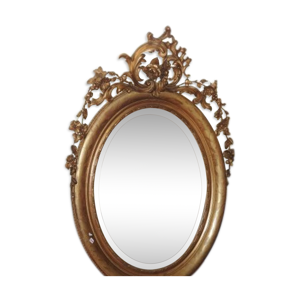 Miroir encadrement doré