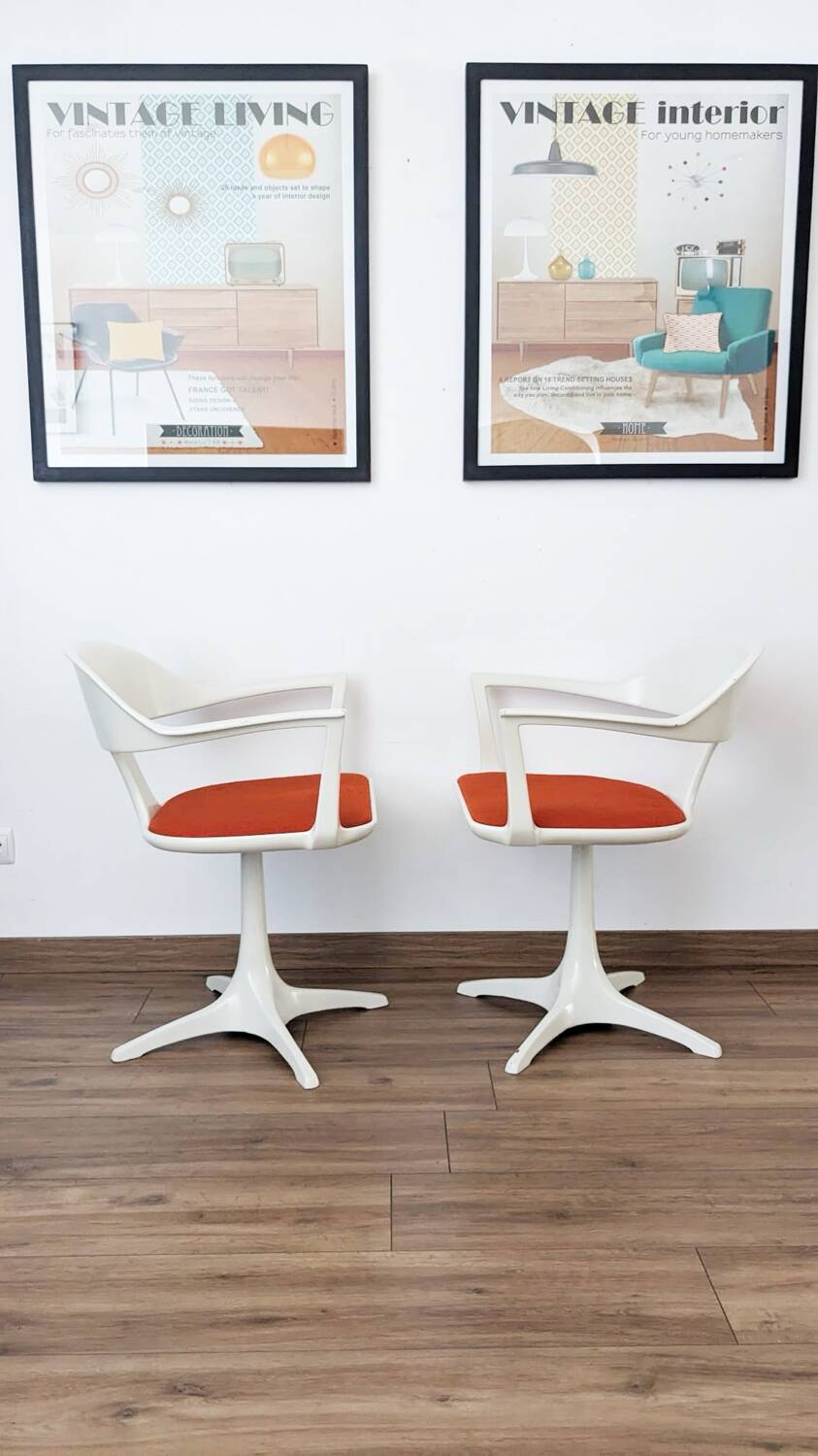 Table et chaises Space Age par Konrad Schäfer pour Lübke 1969