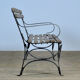 Riveted iron park bench 1920s