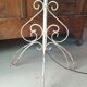 Metal garden lamp with cracked white paint - 1960s
