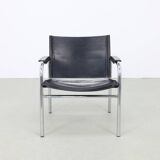 Fauteuil « Klinte » en cuir par Tord Björklund pour Ikea, années 1980