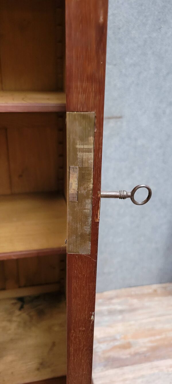 Ecole de Nancy : Grand buffet bibliothèque époque Art Nouveau en acajou