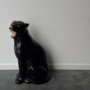 Ceramic panther, Italy 1970