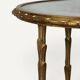 Maison Baguès coffee table in gilded bronze and aged mirror – 1950s