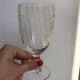 ensemble de 6 grands verres à vin en cristal gravé début XXème