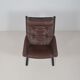 Norwegian lounge chair with ottoman designed by Ingmar Relling, 1960s