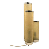 Hollywood regency fiberglass and brass table lamp, Italy 1970s