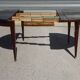Half-moon console table, extendable in Empire style.