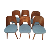 Mid-Century Set of dining 6 chairs Tatra O.Haerdtl, 60s Czechoslovakia