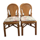 Set of 4 rattan chairs