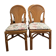Set of 4 rattan chairs