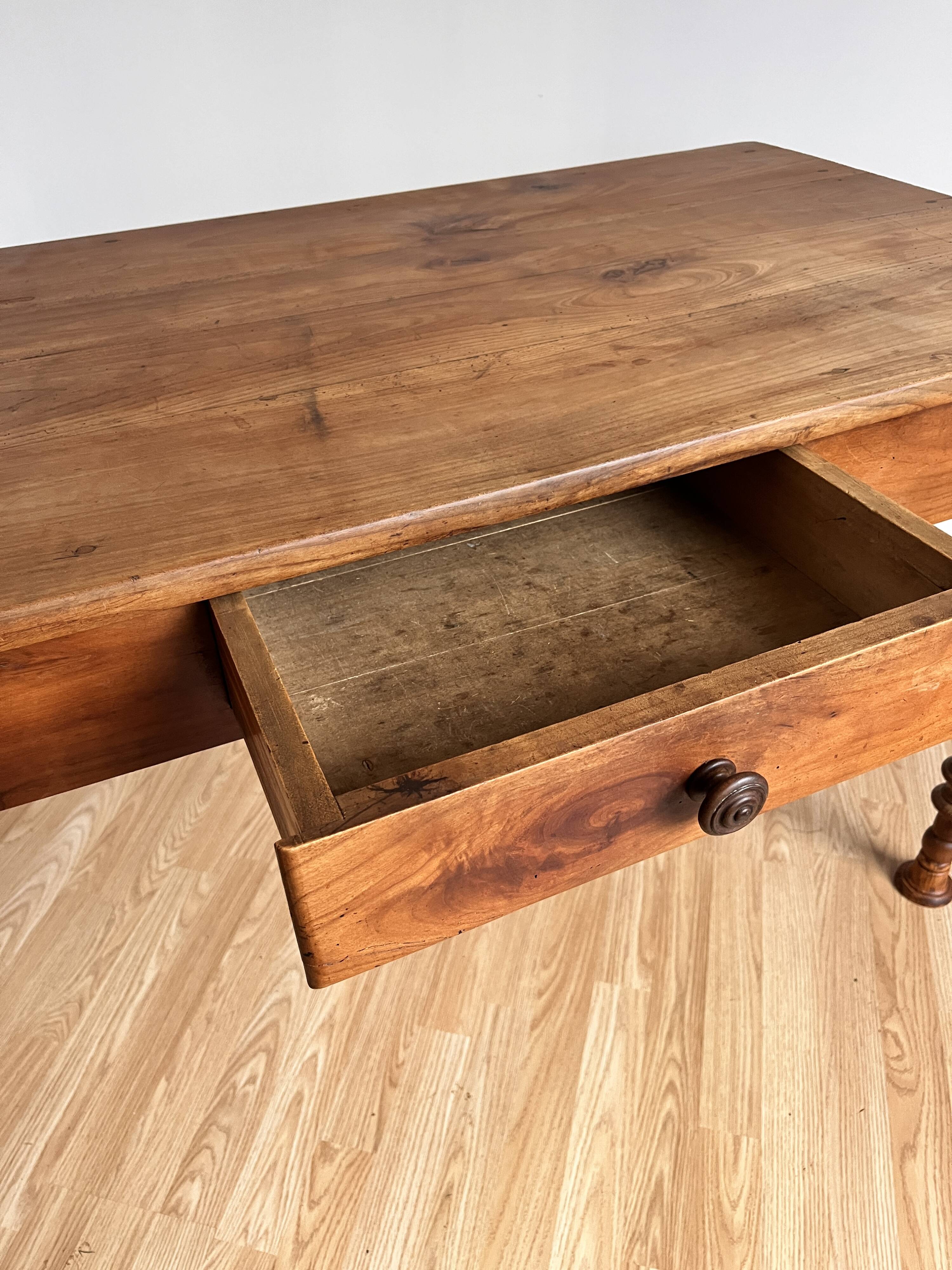 Farm table in cherry wood