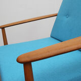 Armchair in light blue from the 1960s