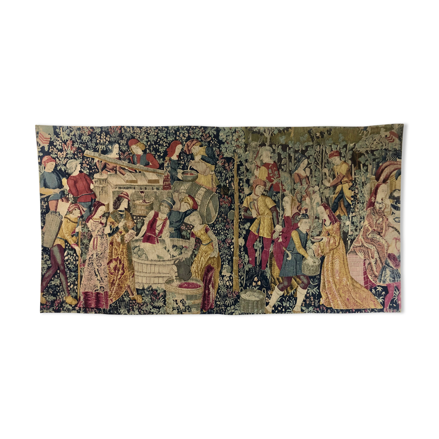 Wall hanging tapestry "Les Vendanges"