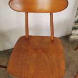 Set of 6 Hiller chairs, vintage bistro
