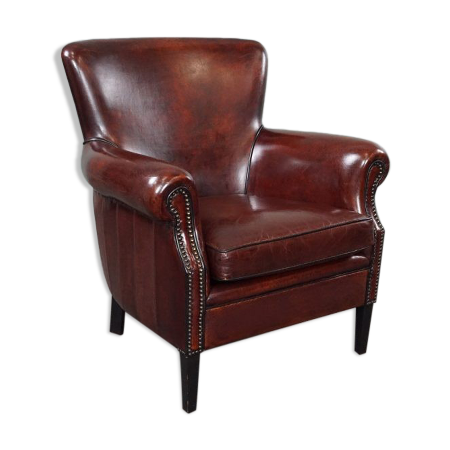 Leather armchair, Lounge Atelier