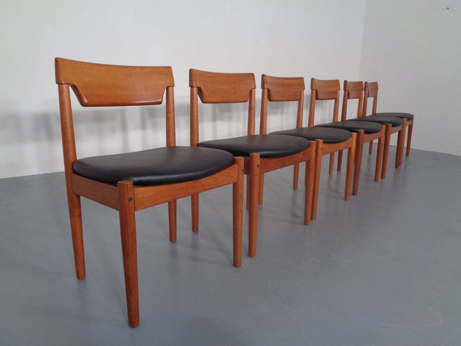 Danish Teak Dining Chairs from Glostrup, 1960s, Set of 6