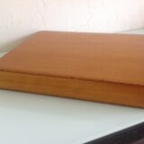 Old 60s varnished/vintage wood slide box