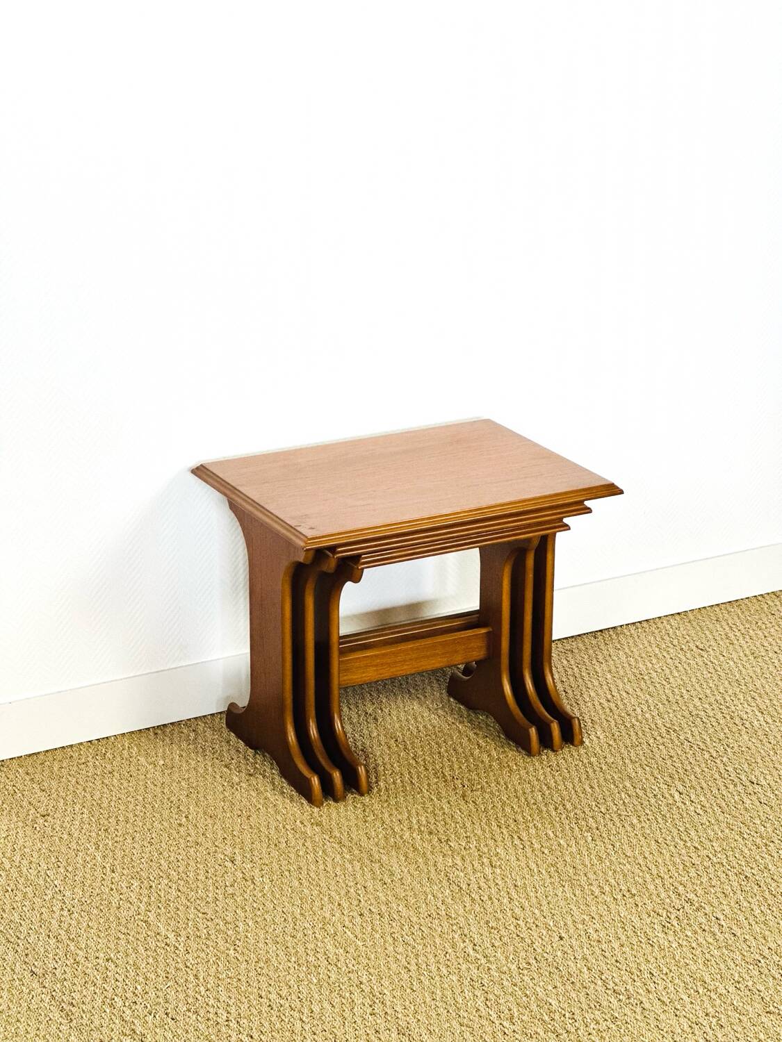 1960s Scandinavian nesting coffee table in teak