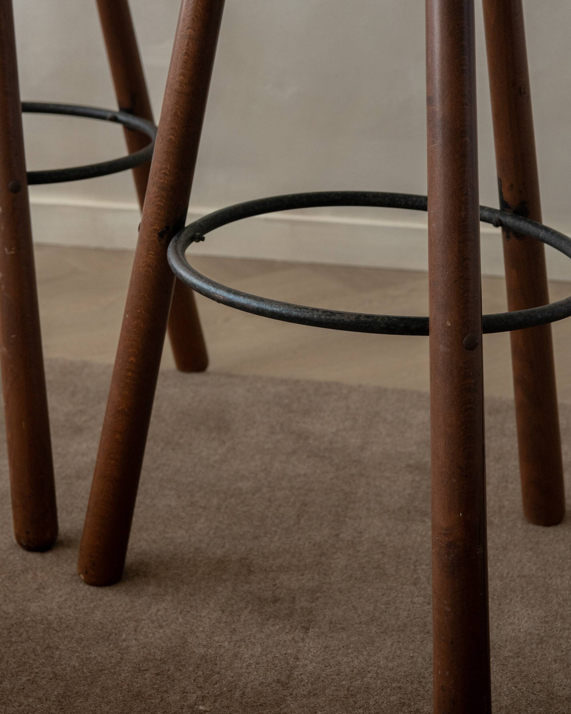 Vintage Spanish Brutalist Marbella Bar Stools by Confonorm, 1970s, Set of 3