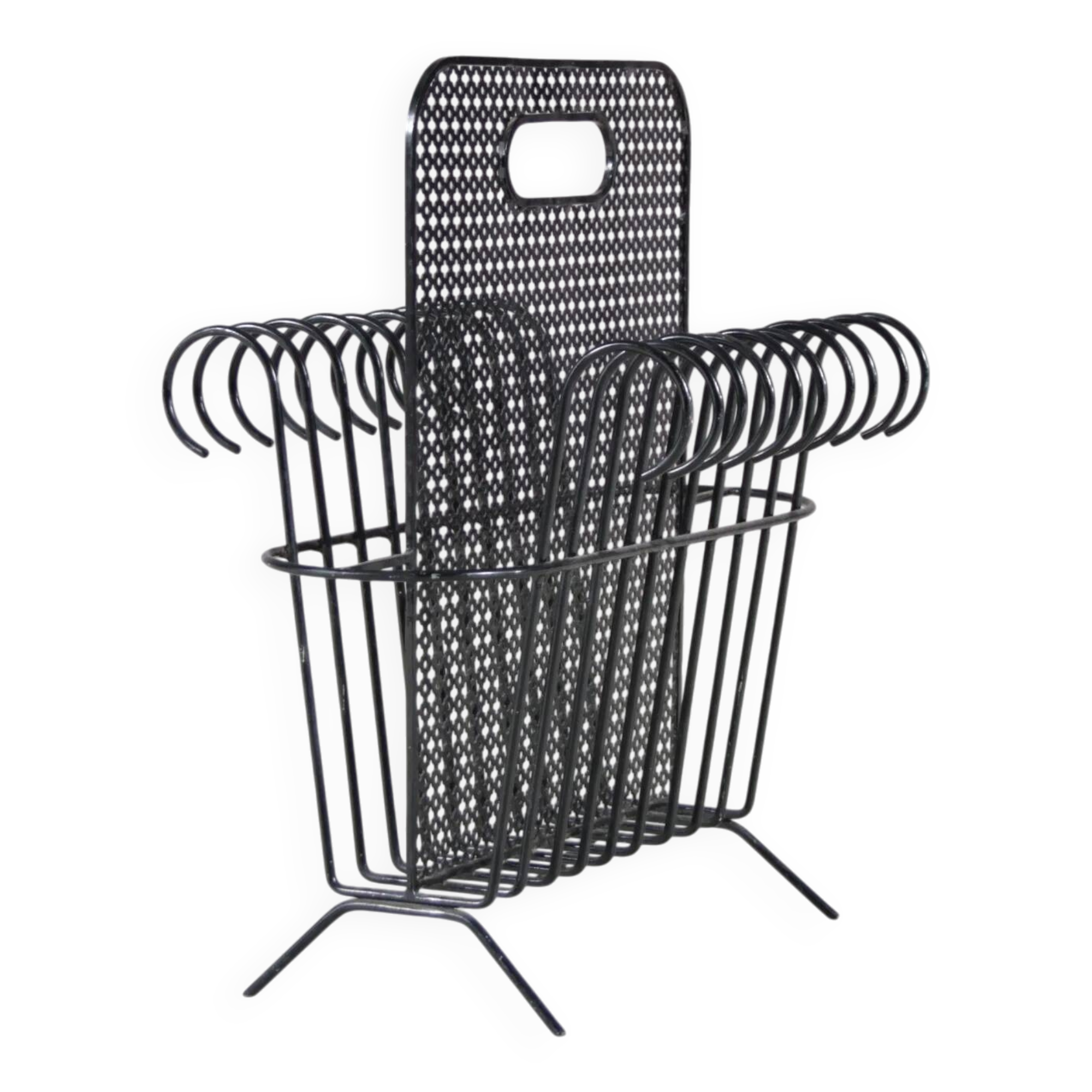 1950s “Cap d’ail” magazine rack by Mathieu Matégot for Atelier Matégot, France