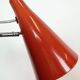 Vintage Red Table Lamp by Josef Hůrka for Lidokov, 1960s