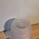Globe of vintage molded glass lamp art deco opaque portable suspension
