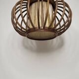 Rattan pendant lamp 1970s