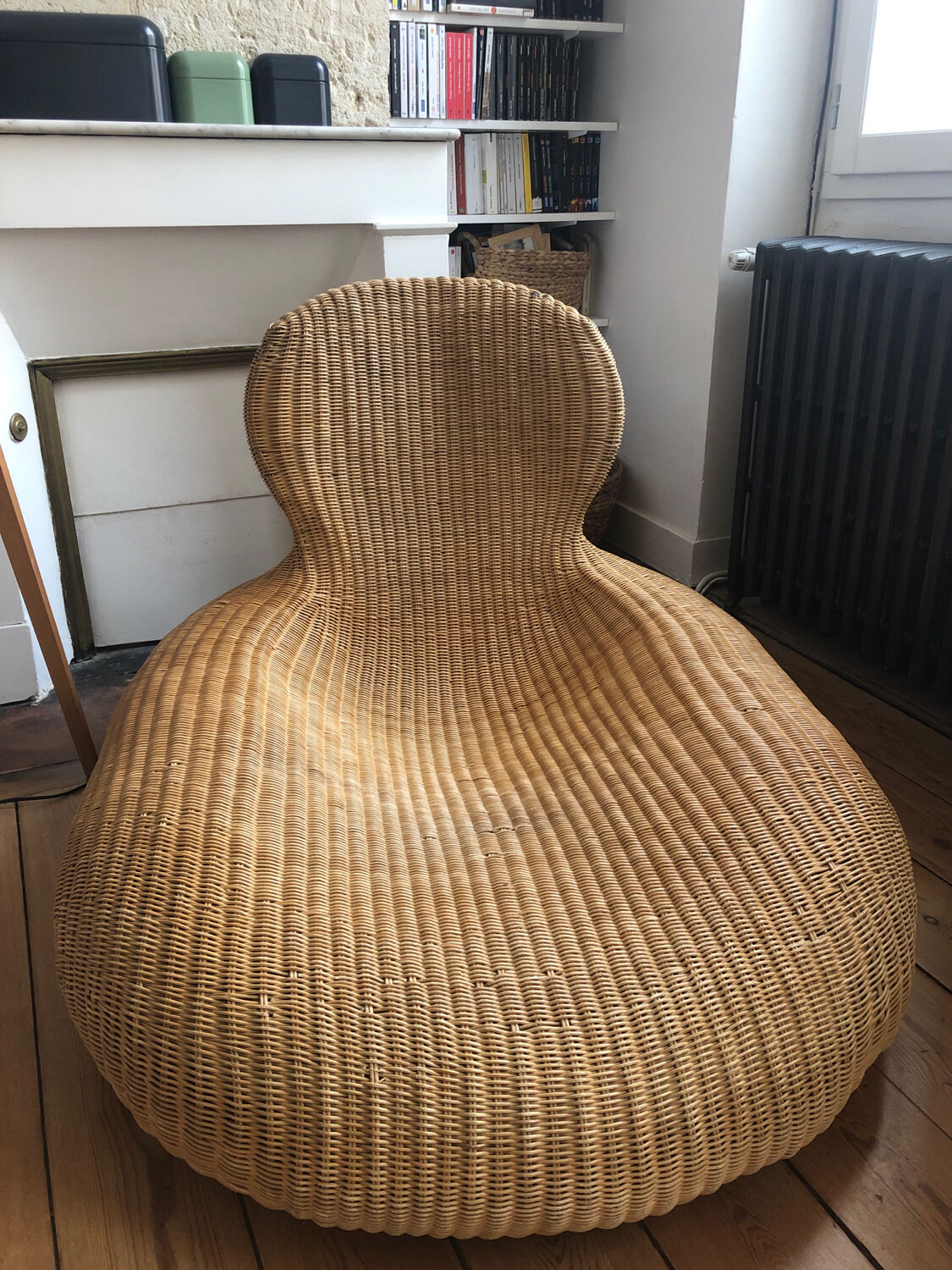 Fauteuil en rotin années 60