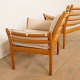 Set of 2 vintage armchairs | Illum Wikkelsø for Silkeborg | Model Genius | Teak