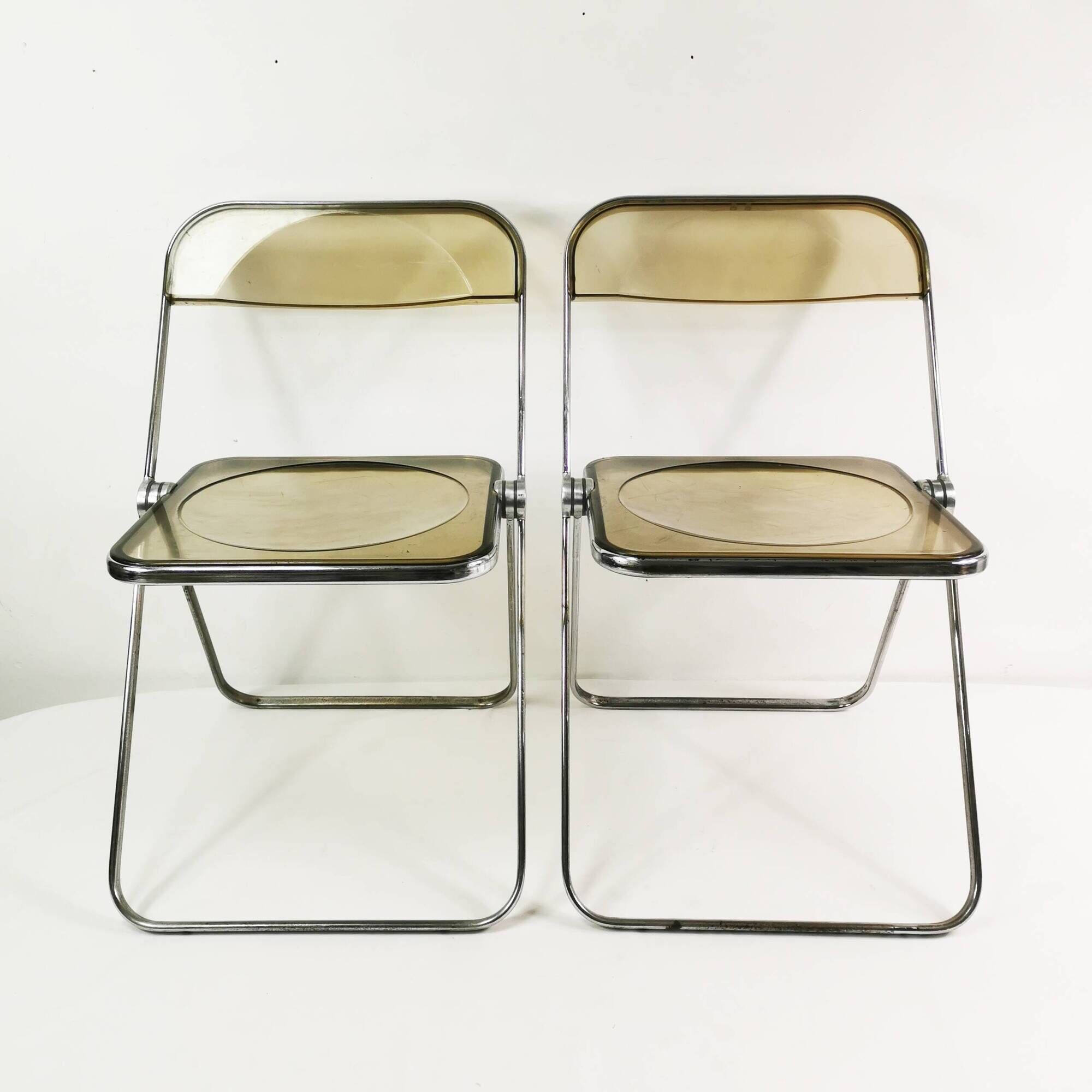 Pair of Plia chairs, Anonima Castelli, designed by Giancarlo Piretti, Italy