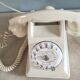 telephone from the 50s in beige bakelite