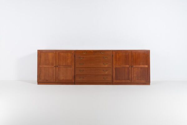 Set of 3 teak cabinets by Tove and Edvard Kindt-Larsen for Thorald Madsen, 1950s