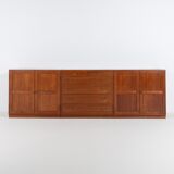 Set of 3 teak cabinets by Tove and Edvard Kindt-Larsen for Thorald Madsen, 1950s