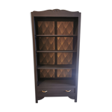 Restyled art deco bookcase shelf cabinet