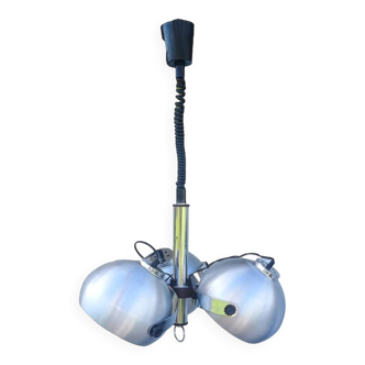 Suspension Lustre Space Age 1970 Eyeball Massive Art Belgium brushed aluminium